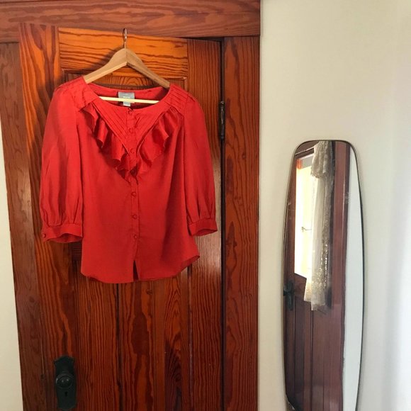 Lightweight cotton Anthropologie blouse - Maeve, sz 6 - Picture 1 of 7